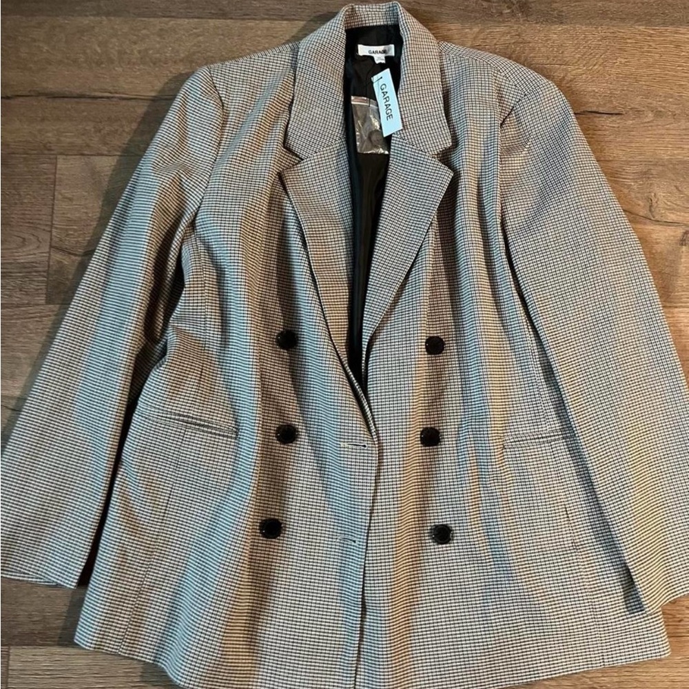 Houndstooth blazer